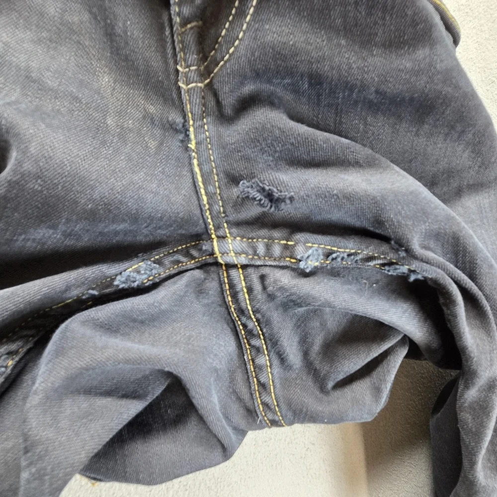 Vintage Levis 506‎ Jeans Mens 33x32 Black Standard Engineered Zip Fly